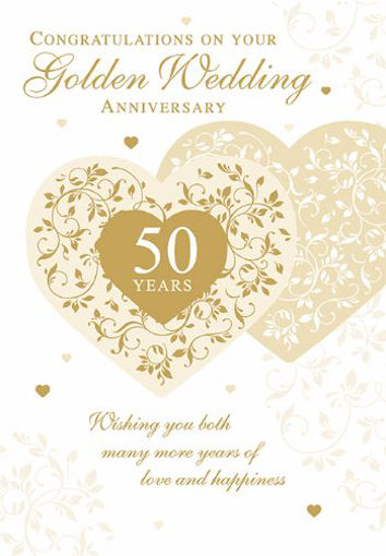 Picture of GOLDEN WEDDING ANNVIERSARY CARD